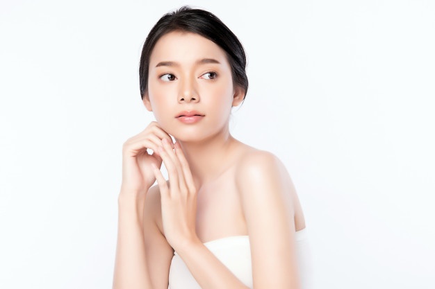 portrait beautiful young asian woman clean fresh bare skin concept asian girl beauty face skincare health wellness facial treatment perfect skin natural make up two 65293 1969