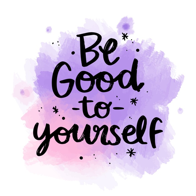 positive lettering be good yourself message watercolor stain 23 2148342665