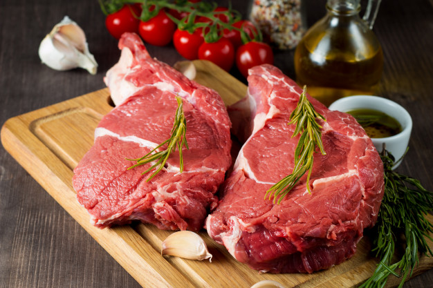raw fresh meat with rosemary 105495 275